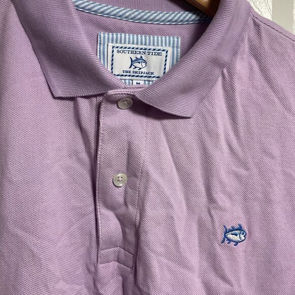 Southern Tide lavender The Skipjack Polo shirt Exc. sz.M - Picture 2 of 5